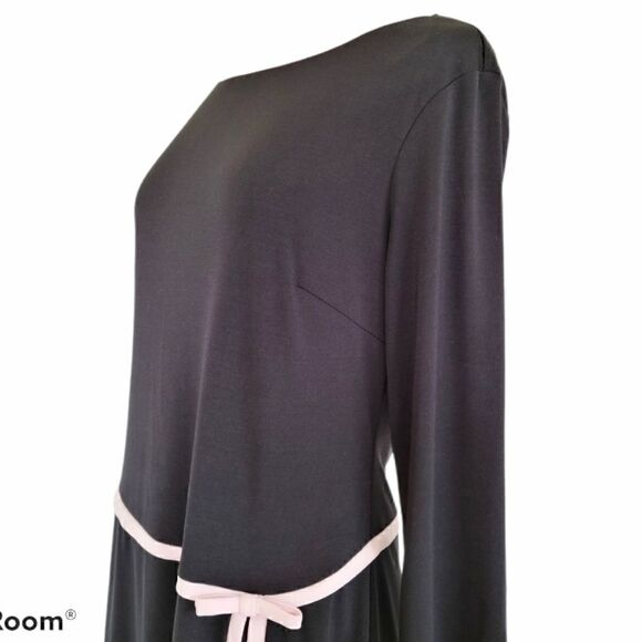 Connected Apparel Black Pink Long Sleeve Dress - Picture 4 of 12